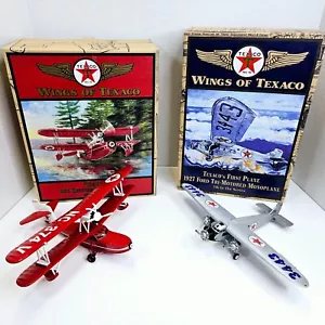 Wings of Texico Series 7 1927 Ford Tir Motor & 8 The Duck Diecast Bank Ertl - Picture 1 of 23
