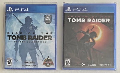 Rise of the Tomb Raider, Shadow of the Tomb Raider (PS4, New & Sealed) - Image 1 of 2
