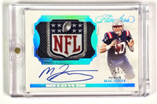 2022 Panini Flawless One of One Shield Mac Jones New England Patriots 1/1 Auto