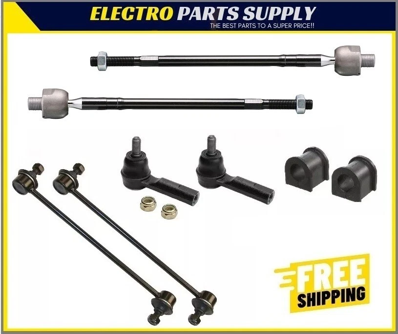 For Grand Vitara 06-13 Inner & Outer Tie Rods Links Kits Sway Bar Bushings 8PCS - Image 1 of 1