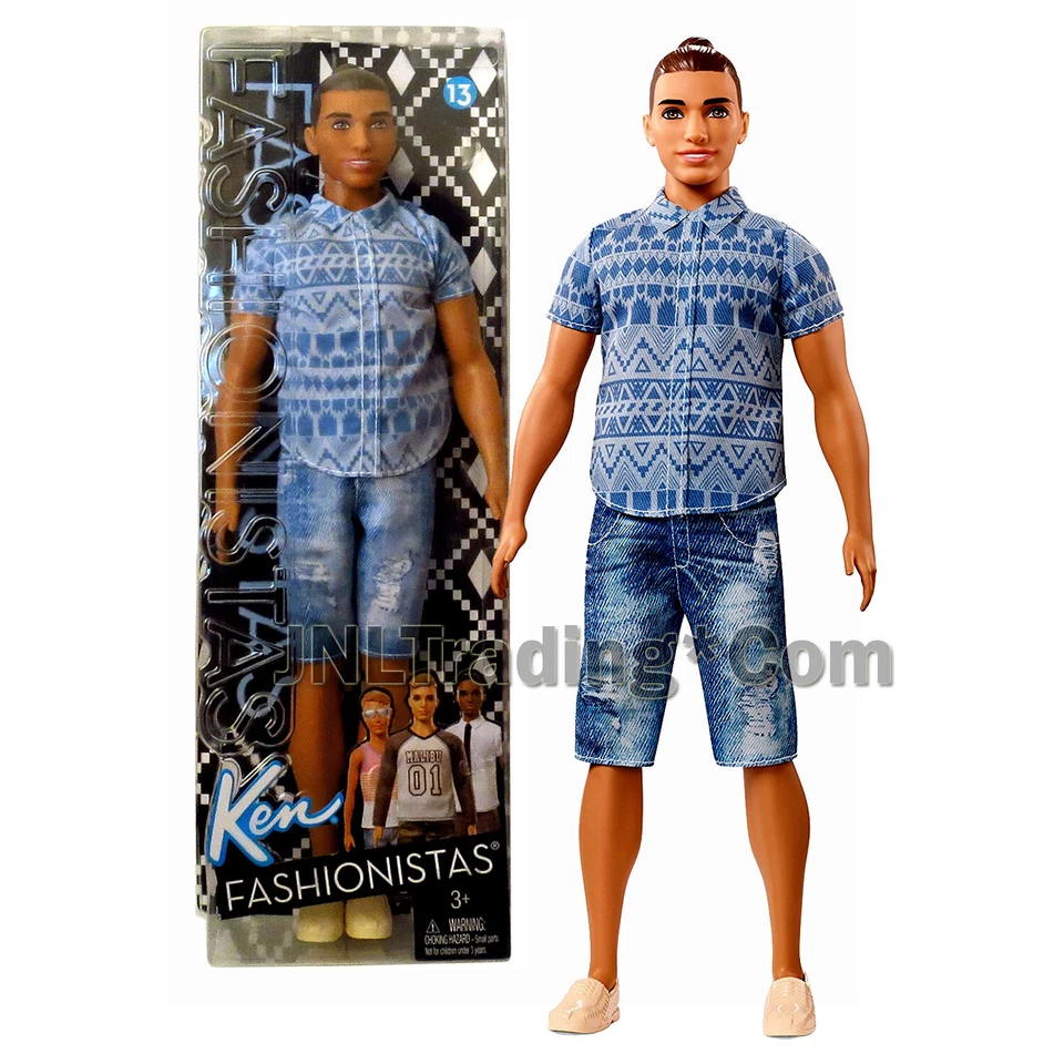 Barbie Ken Fashionistas Broad Doll 13 Distressed Denim 2017