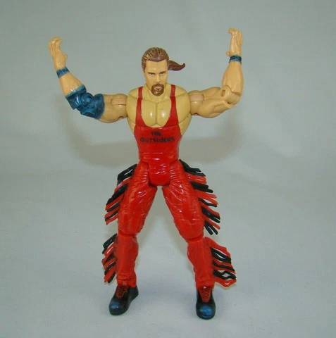 Vintage WCW Slam 'N Crunch Kevin Nash 7" wrestling figure, 1999 Toy Biz WWE Cover