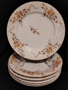 Marx & Gutherz Carlsbad Austria Set of 6 Dinner Plates 9 1/2" Floral Vintage - Picture 1 of 8