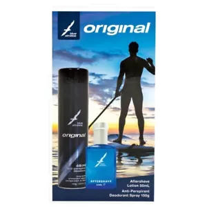 Blue Stratos Aftershave 50ml 2 Piece Gift Set - Picture 1 of 1