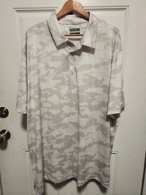 Ben Hogan Mens 3XL Gray & White Camo Performance Polo - Image 1 of 4