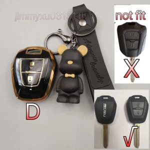 Fundas para llavero conector botón llave coche diseñadas para Isuzu D-Max MU-X 20-22 D1 - Imagen 1 de 1