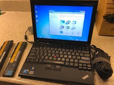 Thinkpad Lenovo X200s 7465CTO 12.1 SU9400/6GB RAM/80GB SSD Two Batteries Two ACs