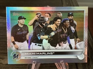 2022 Topps Series Miami Marlins #326 Rainbow Foil SP 1 - Jazz Chisholm Jr