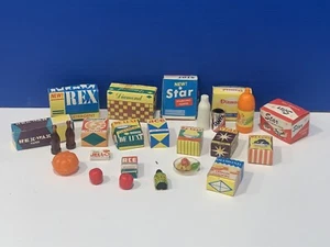 Vtg Barbie Deluxe Reading Dream Kitchen GROCERIES  Boxed & Plastic Food Lot 3 - Picture 1 of 5