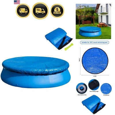 Pool Cover Protector Solar Heat Retaining Blanket for Round Pools 10ft - Image 1 of 4