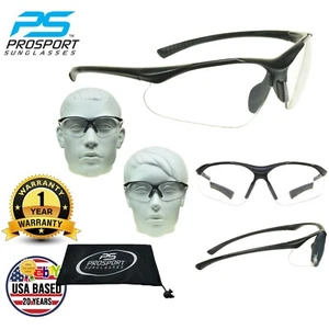 Full Lens Reader Safety Glasses│Clear Sport│UV Protect│Lightweight│No Bifocal│ - Picture 1 of 7
