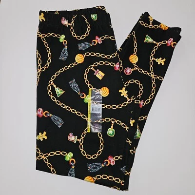 NEW No Boundaries Christmas Elements Ankle Legging Black Juniors Large 11-13 - Image 1 of 4