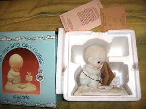 Vintage 1987 Members Only Figurine, "In His Time" PM-872 Precious Moments w/Box - Picture 1 of 1