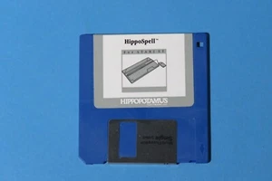 Software Atari ST de colección: corrector ortográfico del software HippoSpell Hippopotamus - Imagen 1 de 2