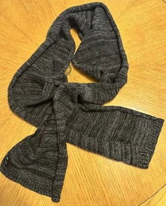 Express grau & schwarz Wolle und Nylon Mischung Schal 9x67" - Bild 1 von 7