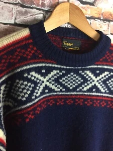 Maglione Vintage Raro Figgio Nordic ๐ณ๐ด Made Taglia Small Mt18 - Foto 1 di 6
