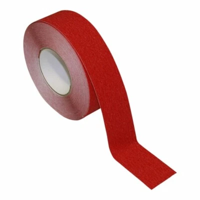 NASTRO ADESIVO ANTISCIVOLO ANTI SDRUCCIOLO 5 METRI X 25 mm ANTI SCIVOLO ROSSO - Immagine 1 di 4