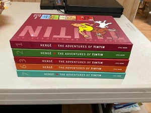 The Adventures of Tintin…..Herge hardcover books…volumes 1,2,3,6,7….2007 - Bild 1 von 7