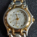 Krug Baumen Marquis Two Tone Round Face 18Ct Gold Plated Stainless Steel Ladies