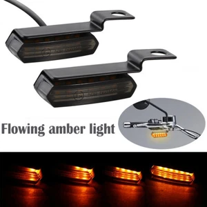 Pair Turn Signals Handlebar Light Lamps For Suzuki GSXR600 / GSXR750 / GSXR1000 - Picture 1 of 10