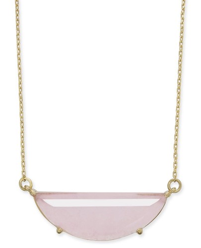 Collana Kate Spade MEZZA LUNA $68 pietra ricostituita placcata oro 12 carati z1