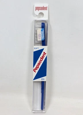 Nuevo cepillo de dientes vintage Lever Brothers Company Pepsodent cerdas de nailon suaves azul - Imagen 1 de 2