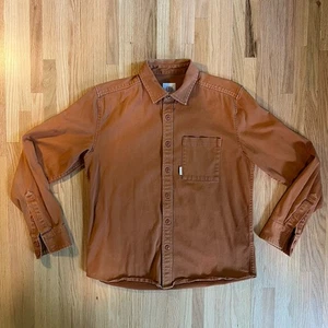 Camisa de Suciedad Topo Designs Abotonada Manga Larga Lona Naranja Senderismo Para Hombre Mediana - Imagen 1 de 6