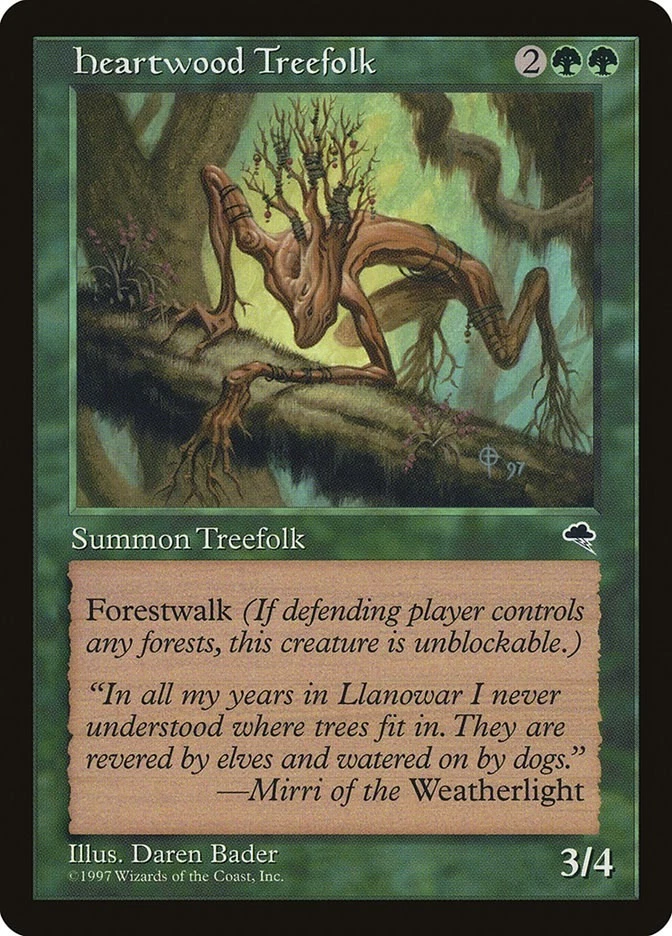 Heartwood Treefolk 233 LP Normal Tempest MTG EN - Image 1 of 1