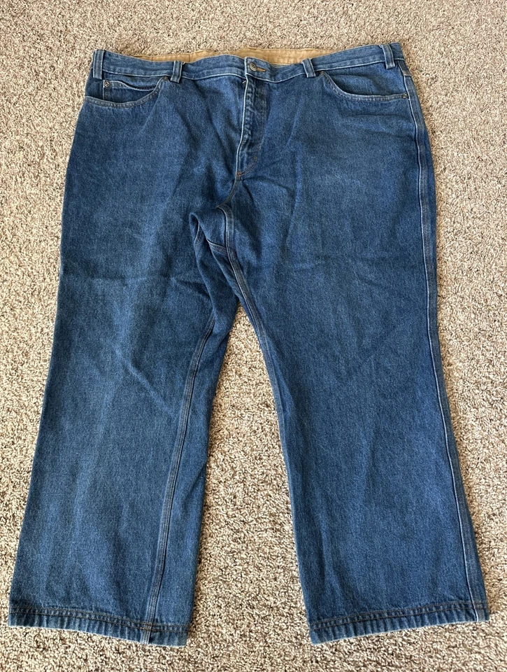 Duluth Mens Size 48 X 28 Dark Wash Relaxed Fit Straight Leg Jeans - Image 1 of 4