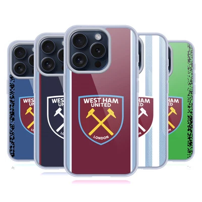 OFFICIAL WEST HAM UNITED FC 2021/22 CREST KIT GEL CASE FOR APPLE iPHONE PHONES - Image 1 of 4