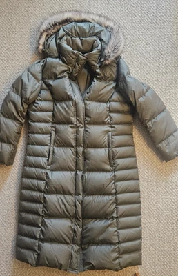 Abrigo largo acolchado Eddie Bauer para mujer XL largo completo invierno cálido Foto 1 de 4