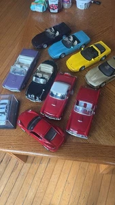 Lot of 9 Diecast Sport Cars All  1:18 Scale Mix Brands Rare Ones Collectors - Picture 1 of 4