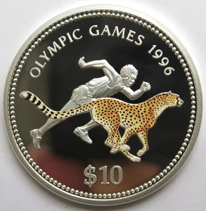 10 Dollars 1996, Namibia, Olymipa 1996 Atlanta - Foto 1 di 2