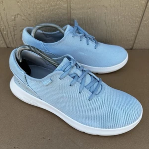 Kizik Shoes Madrid Eco Knit Hands Free Slip On Lace Light Blue Women’s Size 10 - Picture 1 of 9