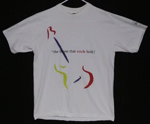 T-shirt vintage Rock and Roll Hall of Fame Museum anni 90 1998 Cleveland uomo grande - Foto 1 di 10