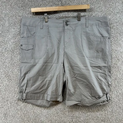 INC International Concepts Women's Gray  Cargo Shorts Size 18W High Rise - Image 1 of 4