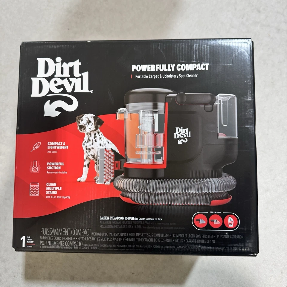 NEW Dirt Devil Compact Carpet & Upholstery Spot Cleaner Lightweight 20oz Tank - Image 1 of 4