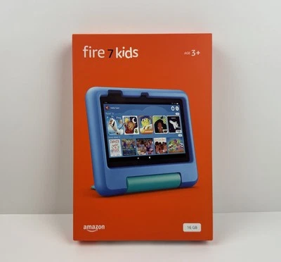 Amazon Fire 7 Kids 12th Gen (2022) 16GB Tablet Blue 7” Display Wifi Enabled - Image 1 of 4