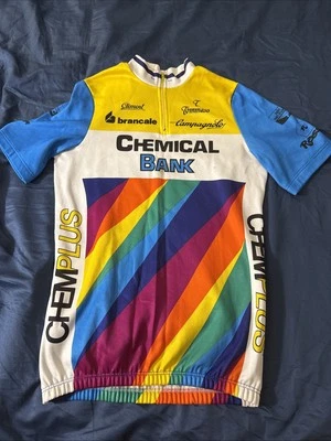 Camiseta deportiva de ciclismo Tommaso vintage para hombre talla 3 - Chemical Bank - Campagnolo Foto 1 de 4