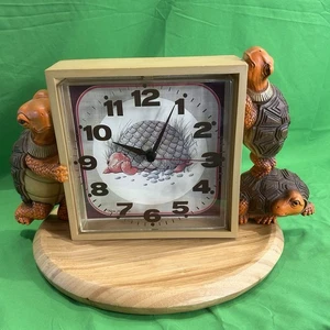 Vtg Retro 1978 Burwood New Haven 2281 Turtle Wall Clock Tested Works - Picture 1 of 12