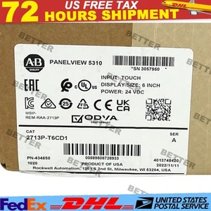 NEW Allen Bradley 2713P-T6CD1 Panelview 5310 6” Graphic Terminal US Free Tax - Picture 1 of 4