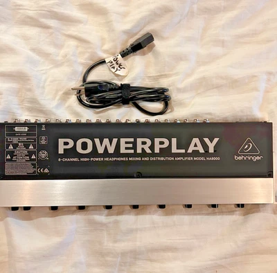 Behringer HA8000 V2 8-Channel High-Power Headphone Mixing Amp, Rack-Mountable - Image 1 of 4