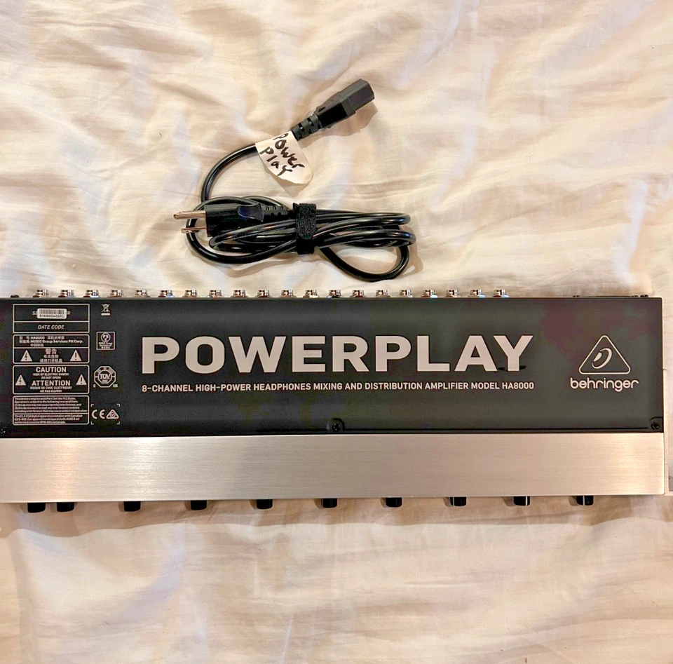 Behringer HA8000 V2 8-Channel High-Power Headphone Mixing Amp, Rack-Mountable - Image 1 of 4