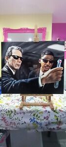 Men In Black - Will Smith  And Tommy Lee Jones - Painting 