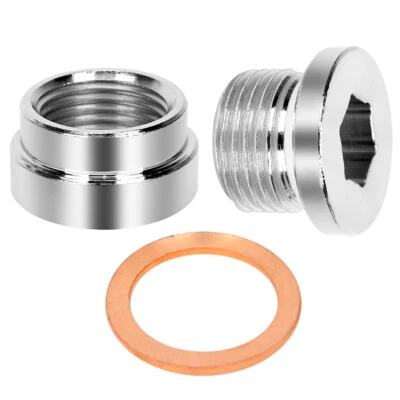 2 Set O2 Oxygen Sensor Weld On Bung&Plug Nut Cap Kit For M18x1.5mm Thread AU - image 1 of 4