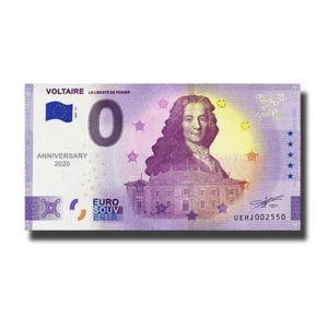 Euro Souvenir Anniversary France 2021-11 UEHJ Voltaire Souvenirscheine - Picture 1 of 2