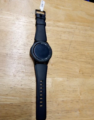 Samsung Gear S3 Frontier 46 mm Steel Case with Black Silicone Band Smart Watch - Image 1 of 4