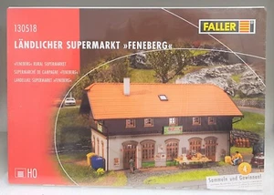Faller 130518, 310tlg. Bausatz: Ländl. Supermarkt "Feneberg", Ep. 4, H0, NEU&OVP - Picture 1 of 3
