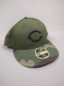 Cincinnati Reds New Era MLB Authentic Low Profile 59FIFTY Fitted Hat Camo 7 5/8 - Picture 1 of 4