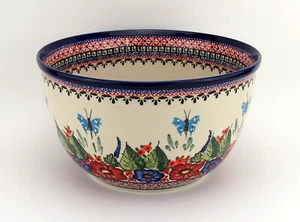Polish Pottery 5-Quart Mixing Bowl – Handmade Stoneware by Zaklady Boleslawiec - Picture 1 of 4